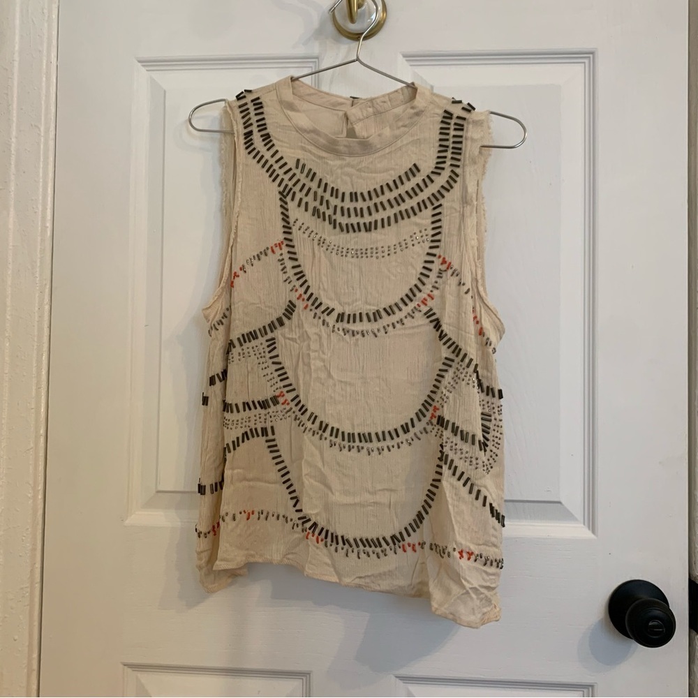 Pookie & Sebastian Beaded Open Back Top